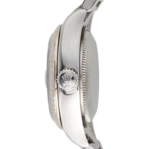 Rolex Ladies 18k White Gold SS Oyster Watch With Box - Picture 3 of 4